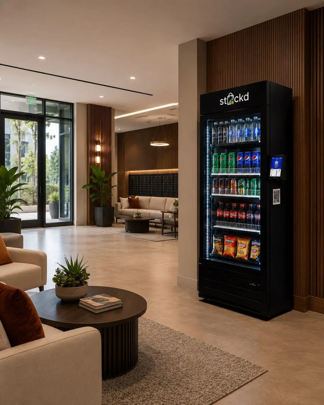 Luxury Apartments with a Stockd vending machine
